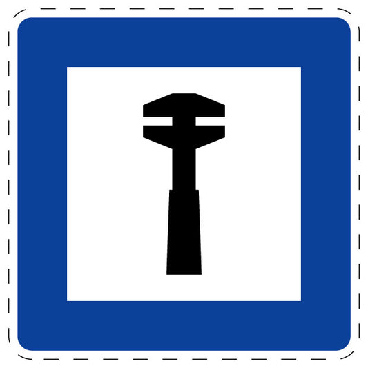1 pièce de panneau de signalisation "Dépannage" 20–70 cm F-Verk-359