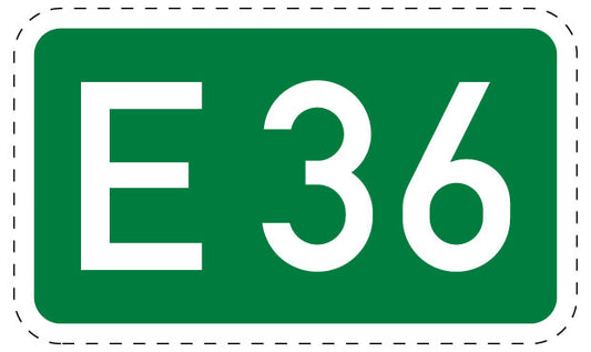 1 pièce de panneau de signalisation 20-70 cm F-Verk-410