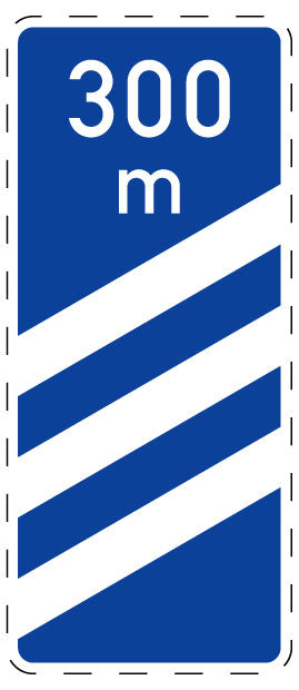 1 pièce de panneau de signalisation 20-70 cm F-Verk-450