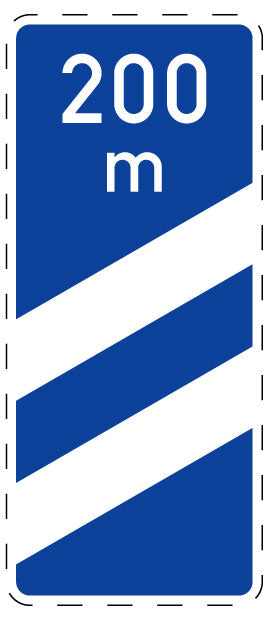 1 pièce de panneau de signalisation 20-70 cm F-Verk-451