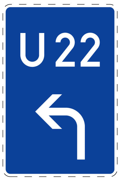 1 pièce de panneau de signalisation 2-15 cm F-Verk-460-10