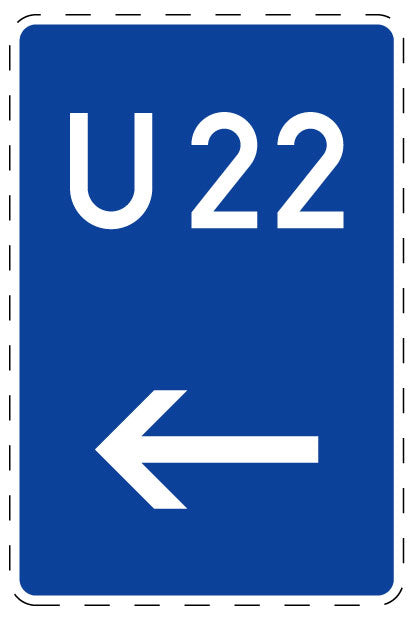 1 pièce de panneau de signalisation 2-15 cm F-Verk-460-11