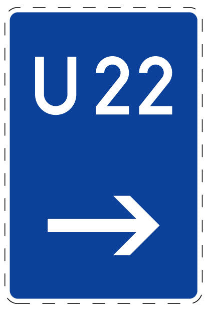 1 pièce de panneau de signalisation 2-15 cm F-Verk-460-21