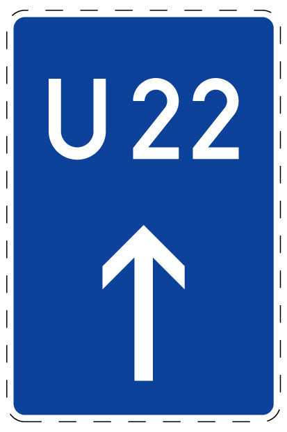 1 pièce de panneau de signalisation 20-70 cm F-Verk-460-30
