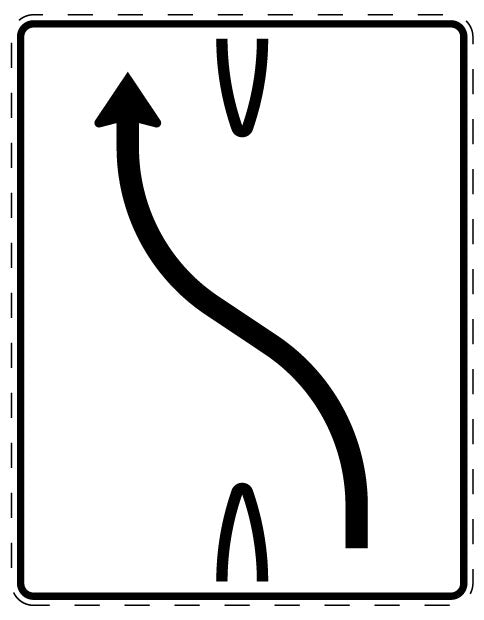1 pièce de panneau de signalisation 2-15 cm F-Verk-501-10