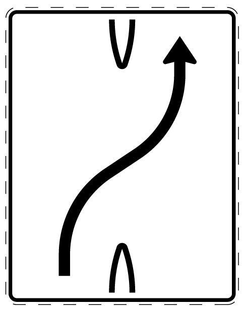 1 pièce de panneau de signalisation 2-15 cm F-Verk-501-20