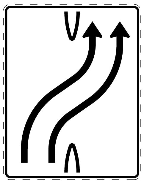 1 pièce de panneau de signalisation 20-70 cm F-Verk-501-21