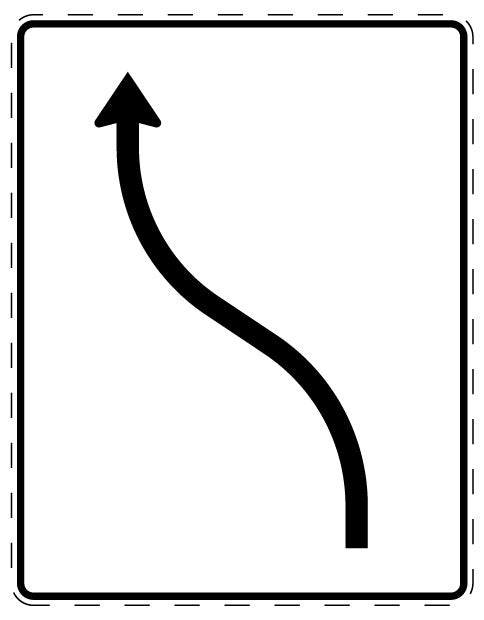 1 pièce de panneau de signalisation 2-15 cm F-Verk-511-10