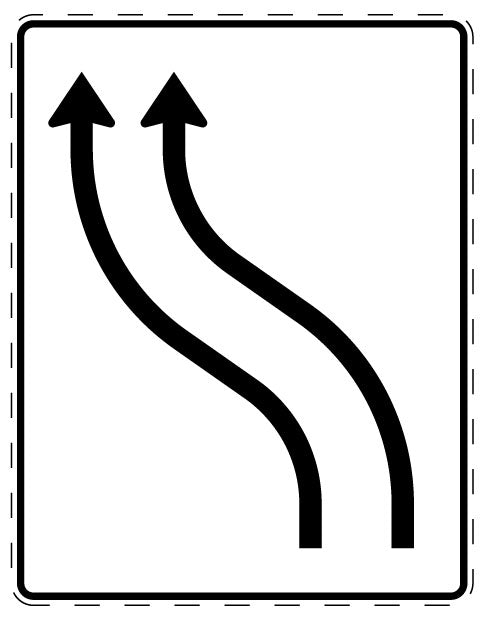 1 pièce de panneau de signalisation 2-15 cm F-Verk-511-11