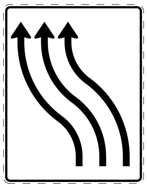 1 pièce de panneau de signalisation 20-70 cm F-Verk-511-12