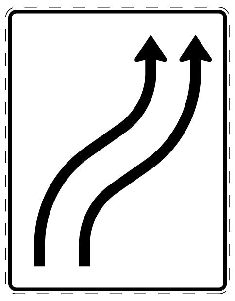 1 pièce de panneau de signalisation 20-70 cm F-Verk-511-21