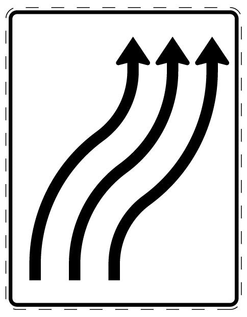 1 pièce de panneau de signalisation 20-70 cm F-Verk-511-22