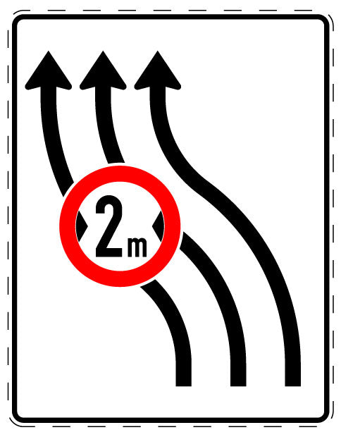 1 pièce de panneau de signalisation 20-70 cm F-Verk-515-13
