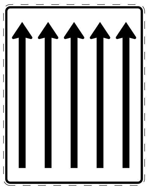 1 pièce de panneau de signalisation 20-70 cm F-Verk-521-33