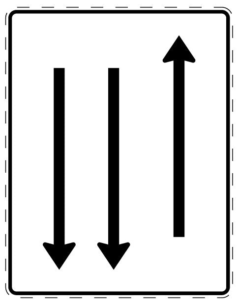 1 pièce de panneau de signalisation 2-15 cm F-Verk-522-32