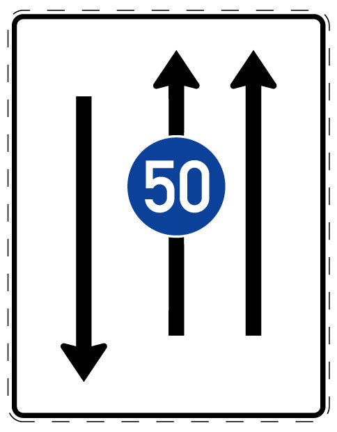 1 pièce de panneau de signalisation 20-70 cm F-Verk-526-31