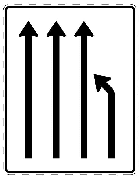 1 pièce de panneau de signalisation 20-70 cm F-Verk-531-12