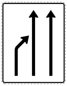 1 pièce de panneau de signalisation 20-70 cm F-Verk-531-21