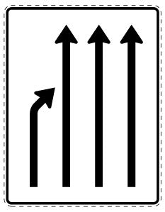 1 pièce de panneau de signalisation 20-70 cm F-Verk-531-22