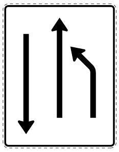 1 pièce de panneau de signalisation 2-15 cm F-Verk-532-10