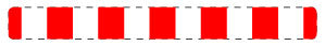 1 pièce de panneau de signalisation 2-15 cm F-Verk-600-36