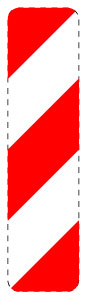 1 pièce de panneau de signalisation 20-70 cm F-Verk-605-10