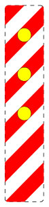 1 pièce de panneau de signalisation 2-15 cm F-Verk-605-12