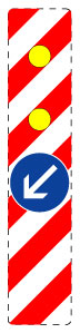 1 pièce de panneau de signalisation 2-15 cm F-Verk-605-13