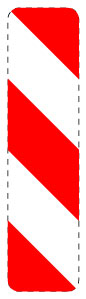1 pièce de panneau de signalisation 20-70 cm F-Verk-605-20
