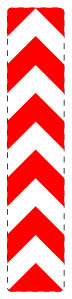 1 pièce de panneau de signalisation 2-15 cm F-Verk-605-32