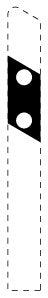 1 pièce de panneau de signalisation 2-15 cm F-Verk-620-41
