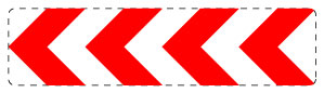 1 pièce de panneau de signalisation 20-70 cm F-Verk-625-12