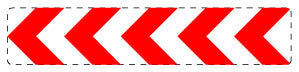 1 pièce de panneau de signalisation 2-15 cm F-Verk-625-13