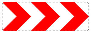 1 pièce de panneau de signalisation 2-15 cm F-Verk-625-21