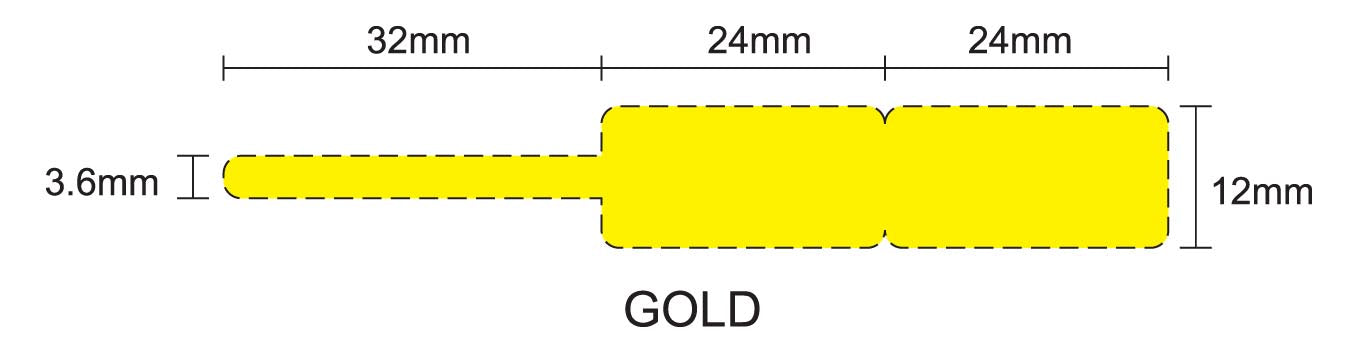 1000 étiquettes de bijoux/étiquettes de joaillier, étiquettes pour bagues, 80x12 mm sur rouleau, Adhésif fort, ES-Ju-8012-0