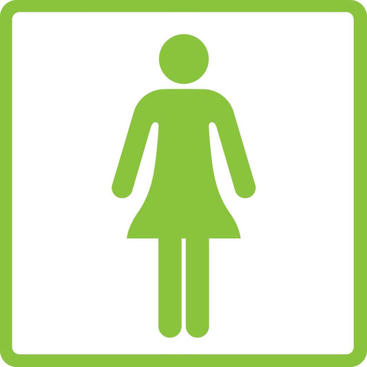 Autocollants de bâtiment avec pictogramme "Toilettes pour dames" 5-30 cm EW-PIKTO1000-67