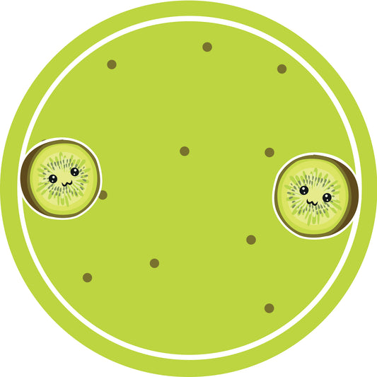 Autocollants de confiture, étiquettes de conservation, étiquettes ménagères, étiquettes rondes avec finition mate LHMAR17300-Kiwi