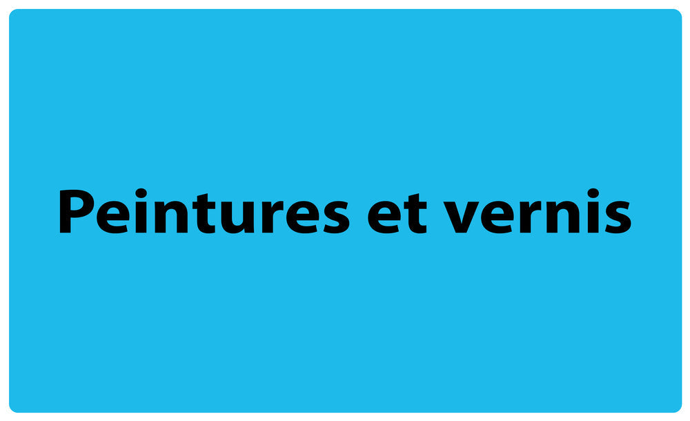 1000 autocollants de séparation des déchets "Peintures et vernis" en plastique F-GRPWA240