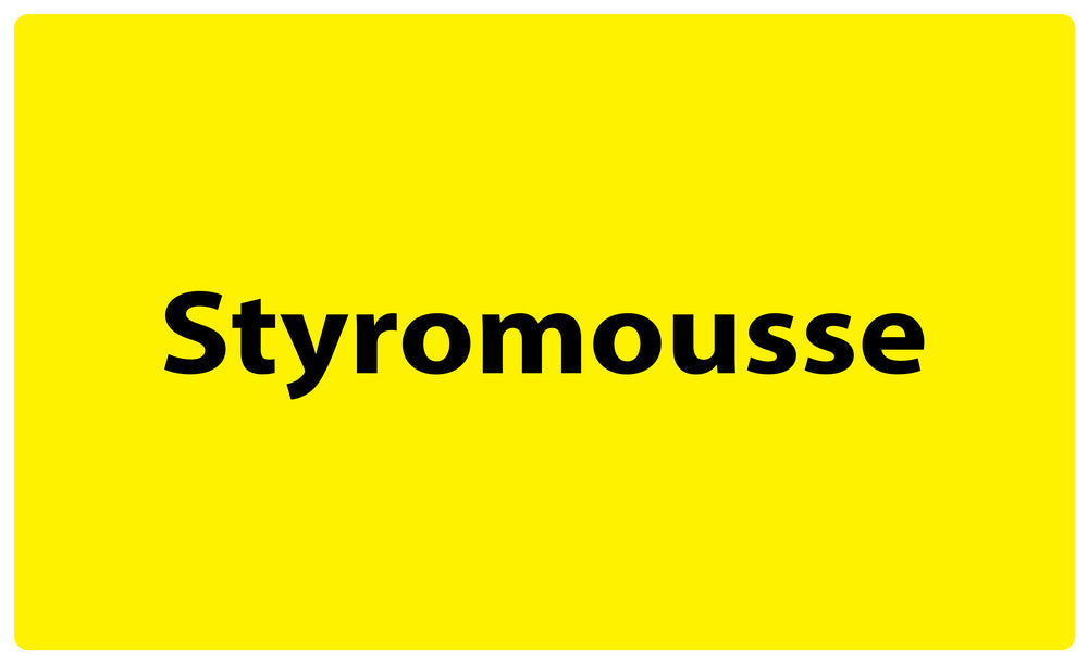 1000 autocollants de séparation des déchets "Styromousse" en plastique F-GRPWA250