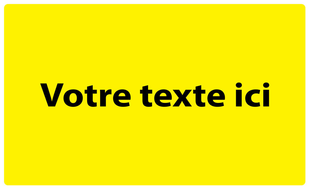 1000 autocollants de séparation des déchets "Votre texte ici" en plastique F-GRPWA260