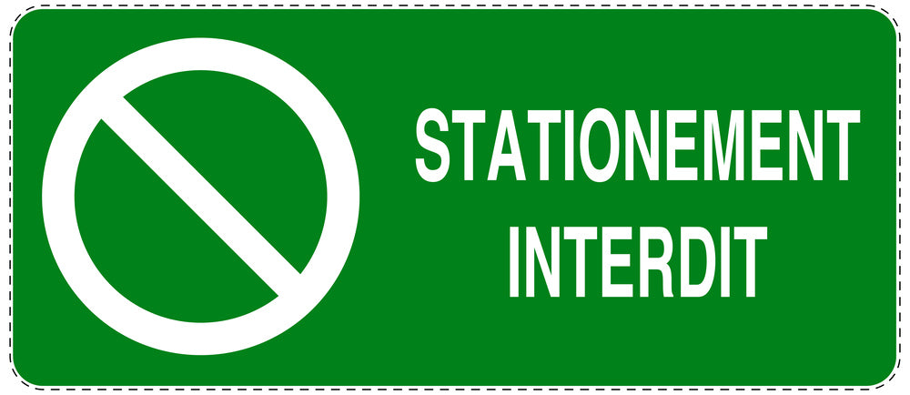 Autocollant "STATIONNEMENT INTERDIT " F-NPRK-1120-54