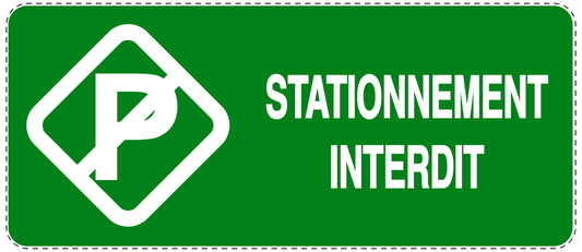 Autocollant "STATIONNEMENT INTERDIT" F-NPRK-1230-54
