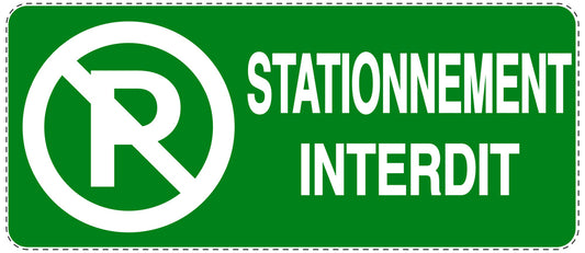Autocollant "STATIONNEMENT INTERDIT" F-NPRK-1290-54