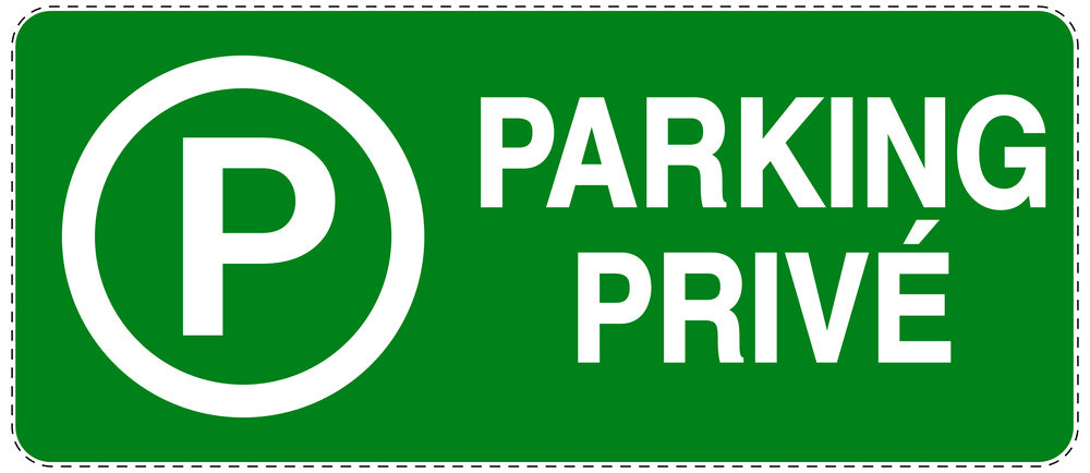 Autocollant "PARKING PRIVÉ" F-NPRK-1340-54