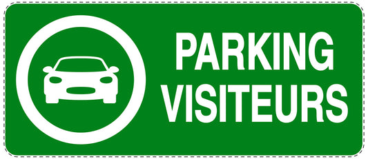 Autocollant "PARKING VISITEURS" F-NPRK-1350-54