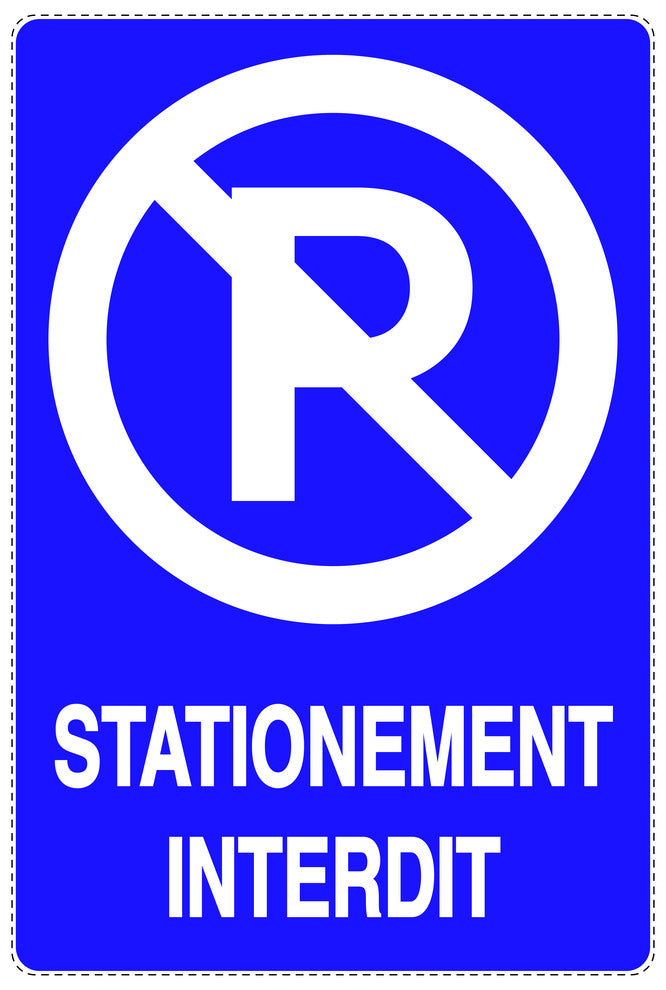 Autocollant "STATIONNEMENT INTERDIT " F-NPRK-2110-44