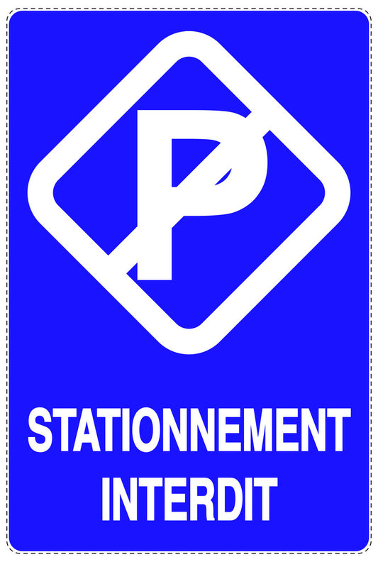 Autocollant "STATIONNEMENT INTERDIT" F-NPRK-2230-44