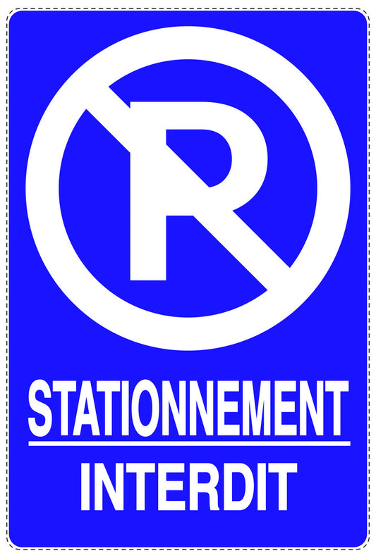 Autocollant "STATIONNEMENT INTERDIT" F-NPRK-2290-44