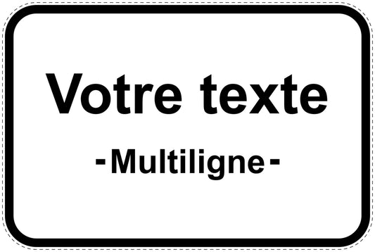 Panneaux d'interdiction de stationnement (stationnement interdit) blancs comme autocollant EW-PARKEN-10000-V-0