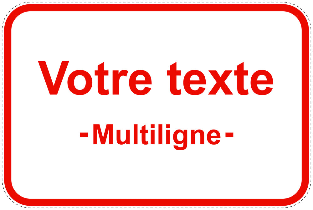 Panneaux d'interdiction de stationner (stationnement interdit) en rouge comme autocollant EW-PARKEN-10000-V-14